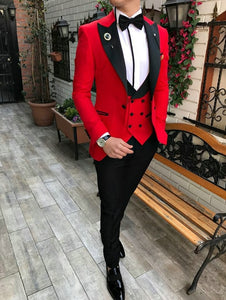 JELTONEWIN 2020 Latest Design Pink Slim Fit Coat Formal Wedding Suits For Men Custom Groom Blazer Mens Suit Tuxedo Male 3 Piece