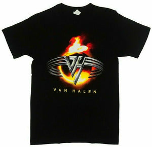 Van Halen Band Fire Burn Logo Mens T Shirt S 2Xl