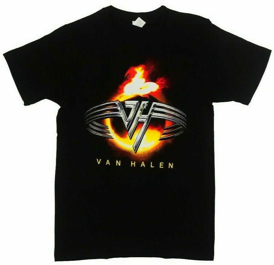 Van Halen Band Fire Burn Logo Mens T Shirt S 2Xl