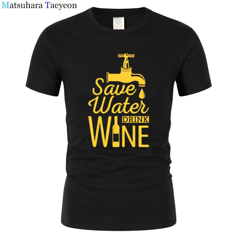 T Shirt Men "SAVE WATER"