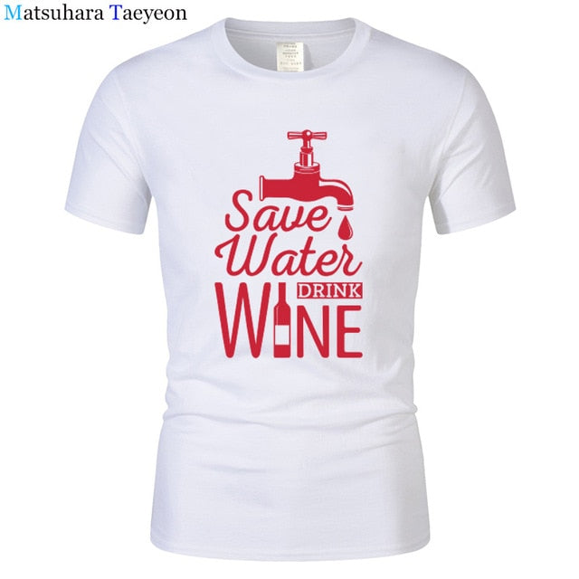 T Shirt Men "SAVE WATER"