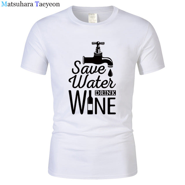 T Shirt Men "SAVE WATER"