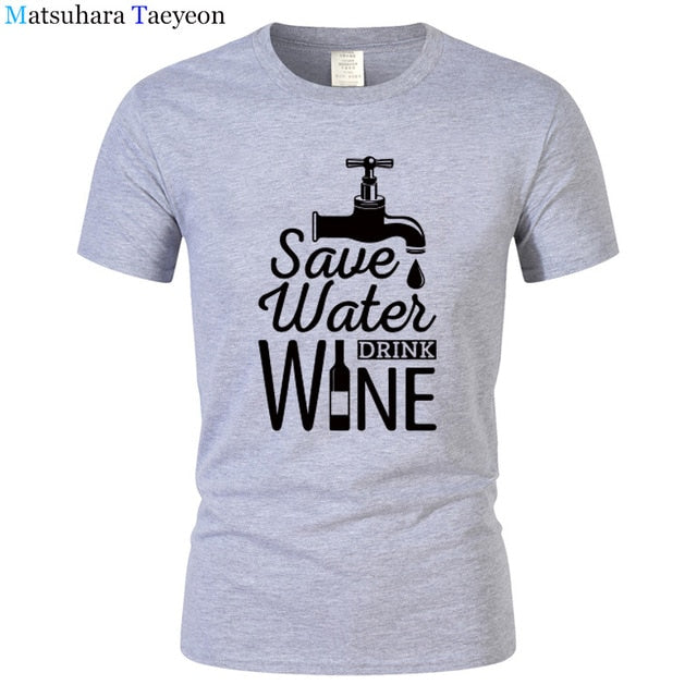 T Shirt Men "SAVE WATER"