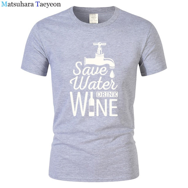 T Shirt Men "SAVE WATER"