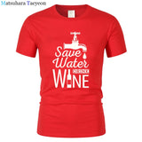 T Shirt Men "SAVE WATER"