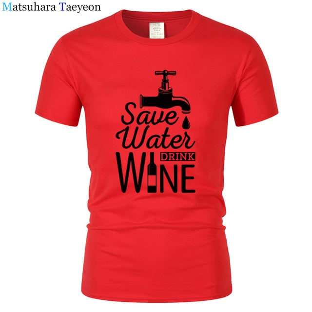 T Shirt Men "SAVE WATER"