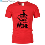 T Shirt Men "SAVE WATER"