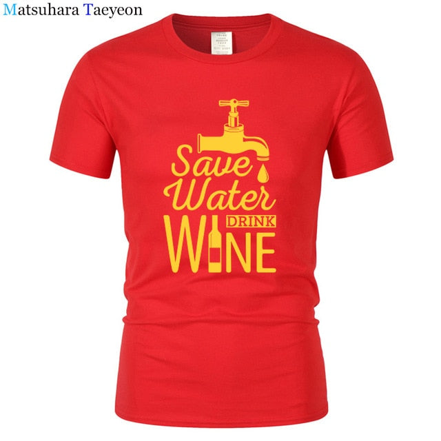 T Shirt Men "SAVE WATER"