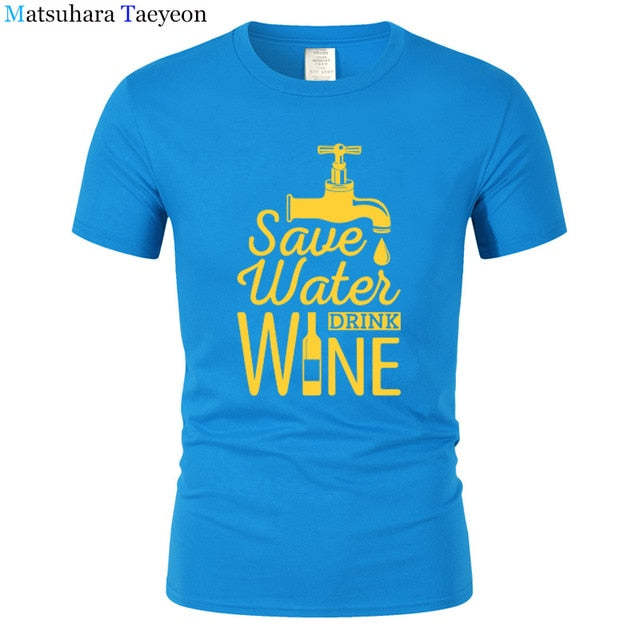 T Shirt Men "SAVE WATER"