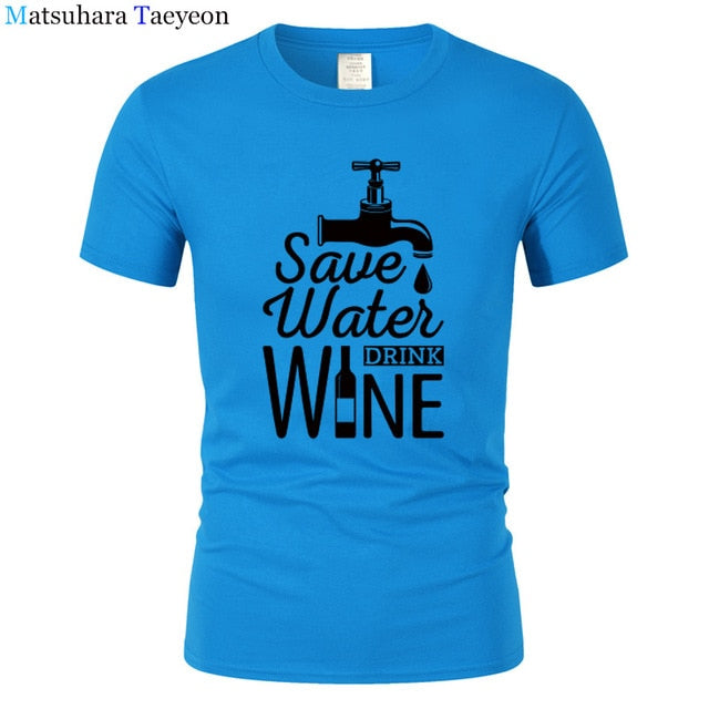 T Shirt Men "SAVE WATER"