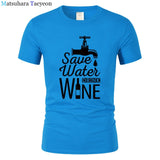 T Shirt Men "SAVE WATER"
