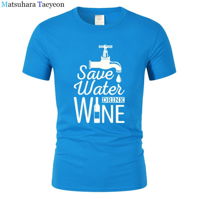 T Shirt Men "SAVE WATER"
