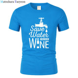 T Shirt Men "SAVE WATER"