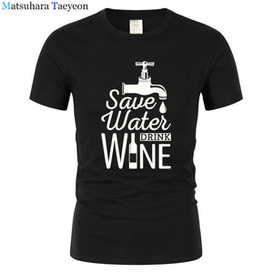 T Shirt Men "SAVE WATER"
