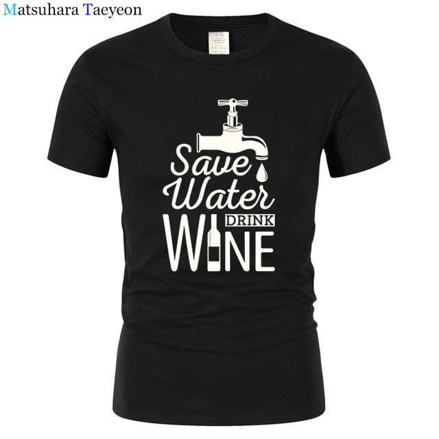 T Shirt Men "SAVE WATER"