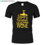 T Shirt Men "SAVE WATER"