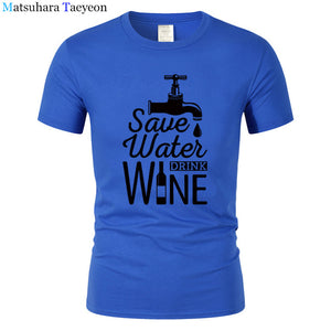 T Shirt Men "SAVE WATER"