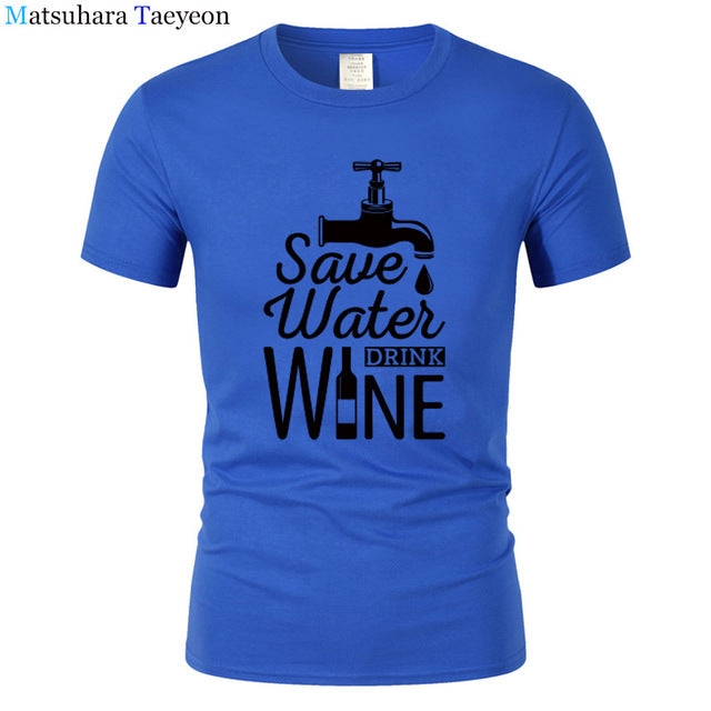 T Shirt Men "SAVE WATER"