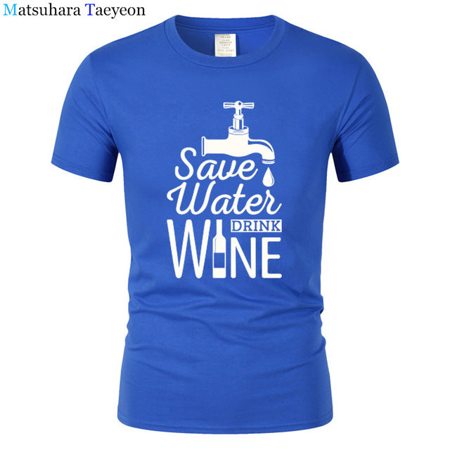 T Shirt Men "SAVE WATER"
