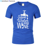 T Shirt Men "SAVE WATER"