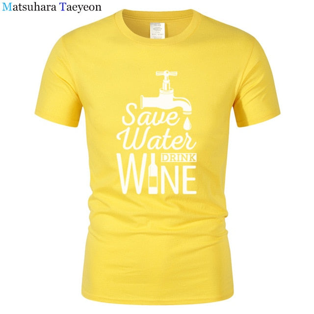 T Shirt Men "SAVE WATER"