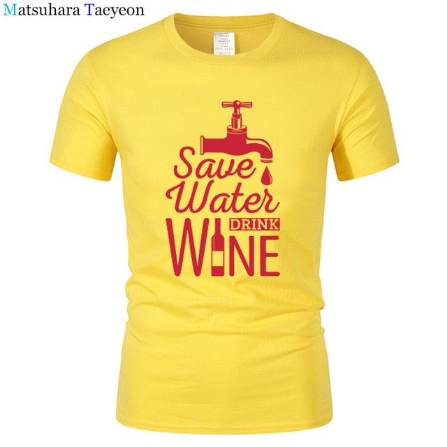 T Shirt Men "SAVE WATER"