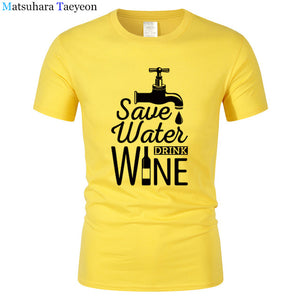 T Shirt Men "SAVE WATER"