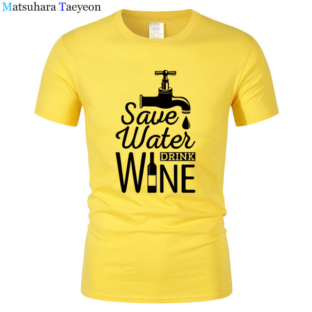 T Shirt Men "SAVE WATER"