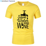 T Shirt Men "SAVE WATER"