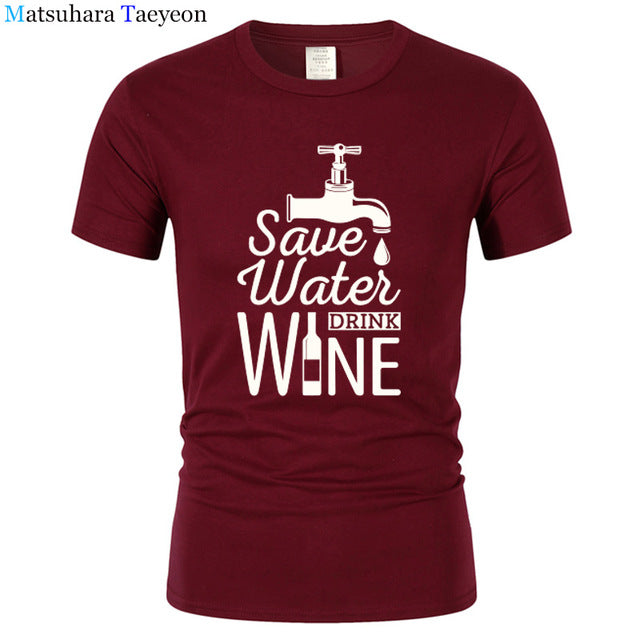 T Shirt Men "SAVE WATER"