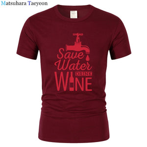 T Shirt Men "SAVE WATER"