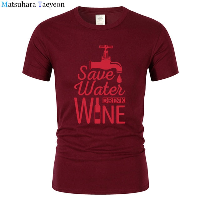T Shirt Men "SAVE WATER"