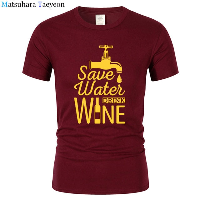T Shirt Men "SAVE WATER"