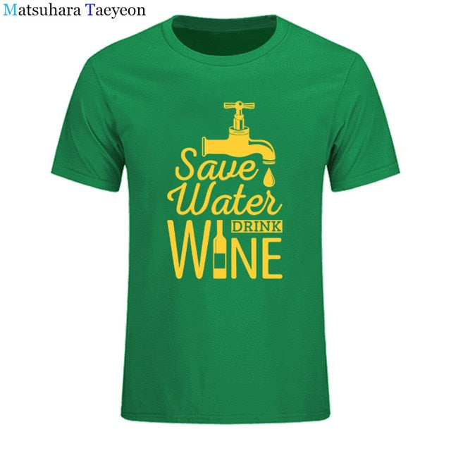 T Shirt Men "SAVE WATER"