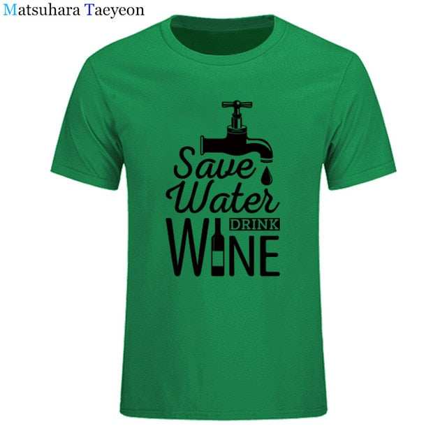T Shirt Men "SAVE WATER"