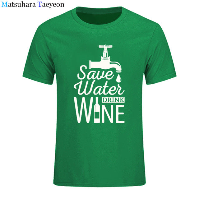 T Shirt Men "SAVE WATER"