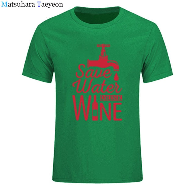 T Shirt Men "SAVE WATER"