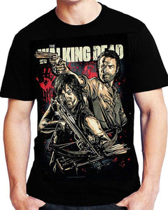 Men T Shirt Fashion The Walking Dead Comic Book Series Rick Grimes Daryl Dixon Cool Women