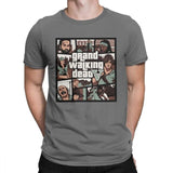 Grand Walking Dead The Walking Dead TWD Men T Shirts Funny Tee Shirt Short Sleeve Crew Neck T-Shirt 100% Cotton Printed Clothes